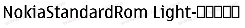 NokiaStandardRom Light字体转换